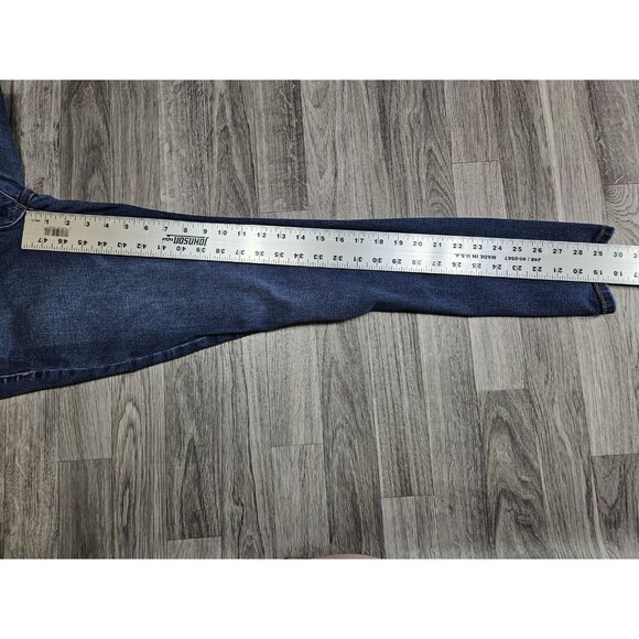 (3/$35) Maurices Jeans Womens Small High Rise Blue Denim Button Fly Distressed - Picture 9 of 11
